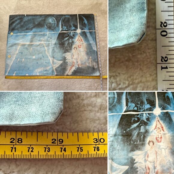 Y2K Vintage Star Wars Pillowcase Featuring Darth Vader and the Death Star - Picture 4 of 6